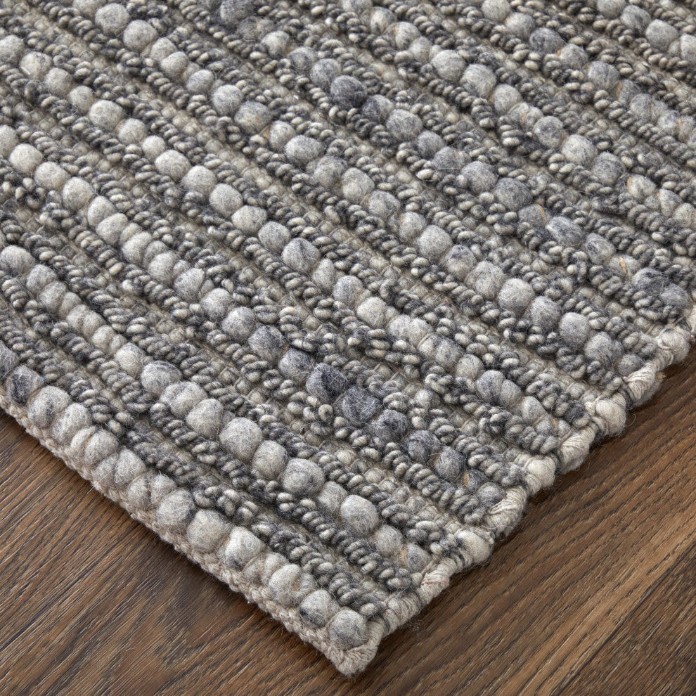 Herrick T8021 Modern/Casual Area Rug, Ivory/Gray, 3'6"x5'6"