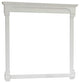 42" Solid Wood Frame Mirror, White