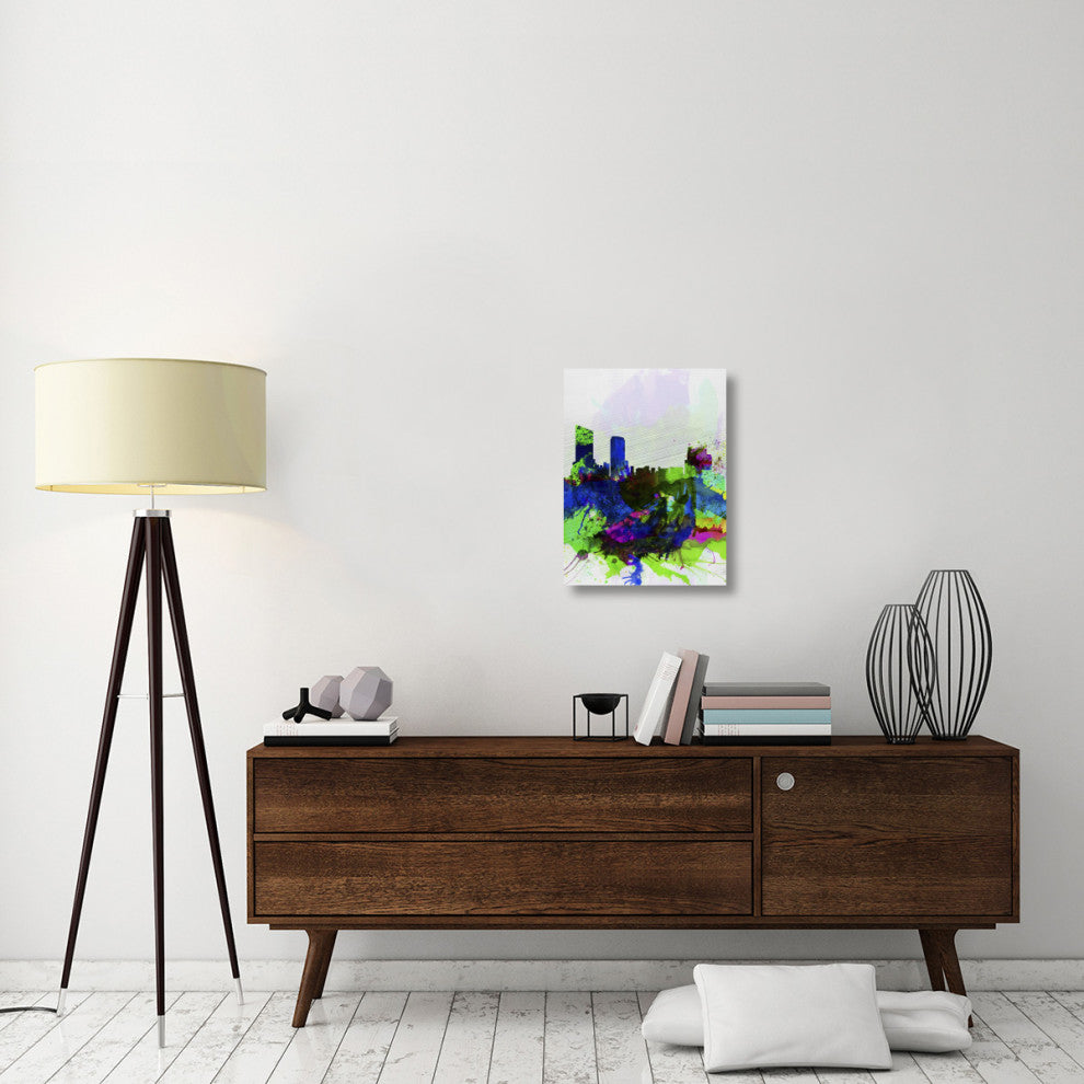 "Grand Rapids Watercolor Skyline" Fine Art Print