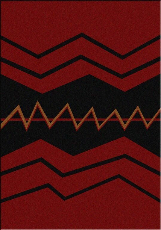 War Path Rug, Red, 3'x4', Scatter