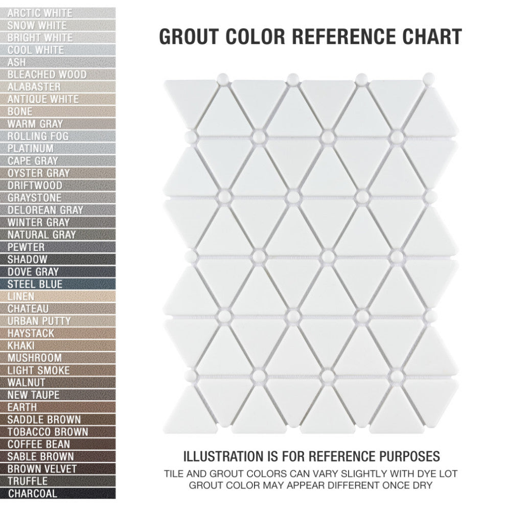 Expressions Treux White Glass Floor and Wall Tile