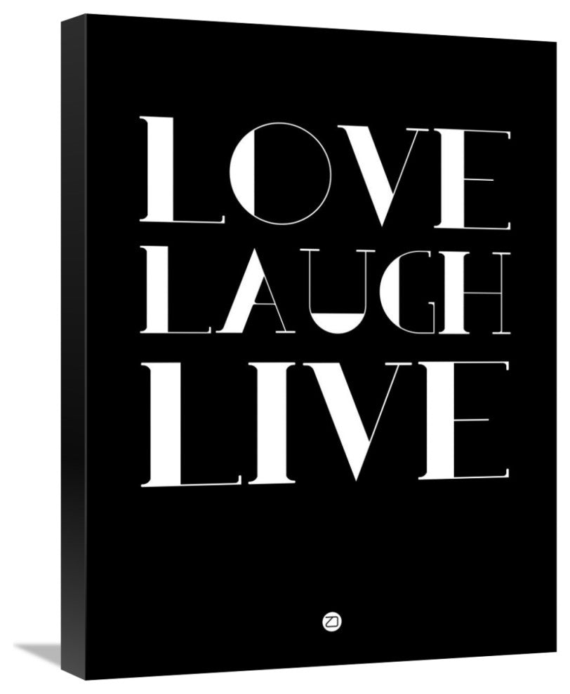 "Love Laugh Live Poster 1" Fine Art Print