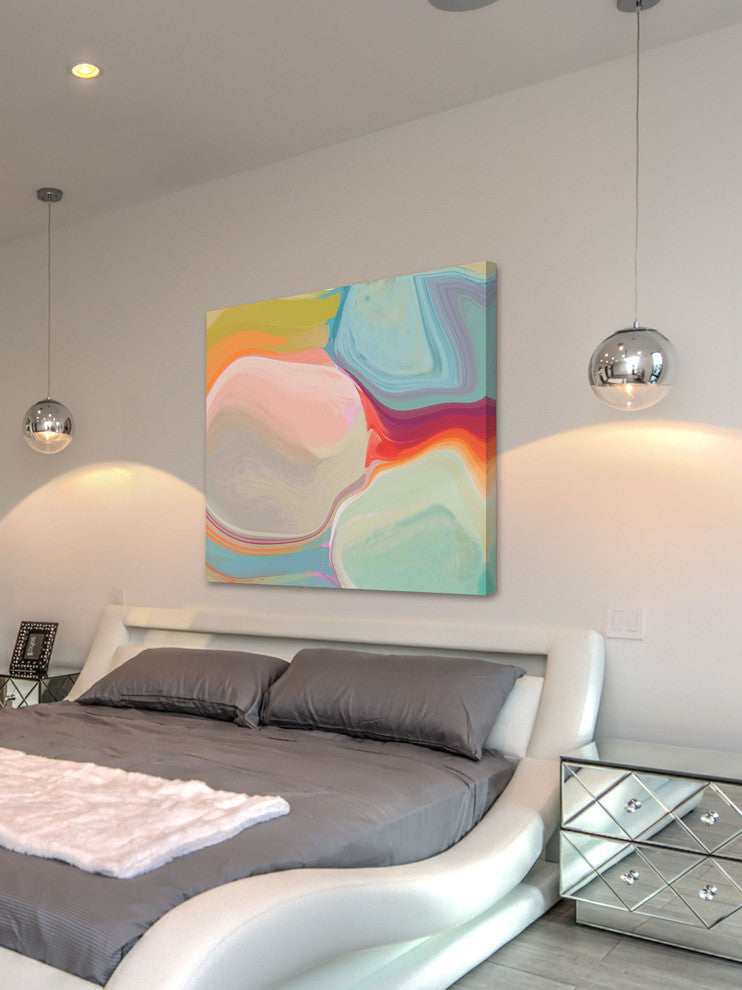 "The Polar Lights" Painting Print on Canvas by Irena Orlov