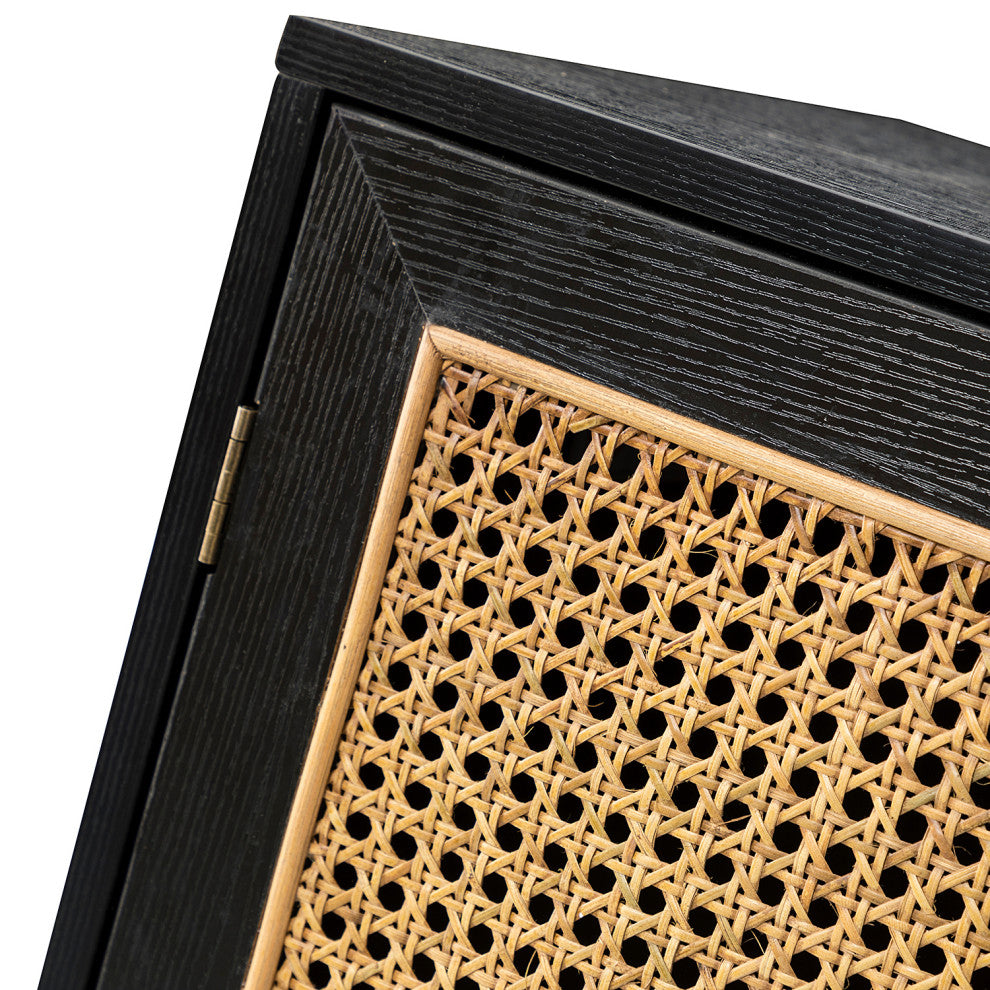 2-Door Accent Cabinet, Black