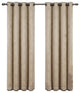 Bella Blackout 2PC Embossed Grommet Panels, Beige, 104"x84"