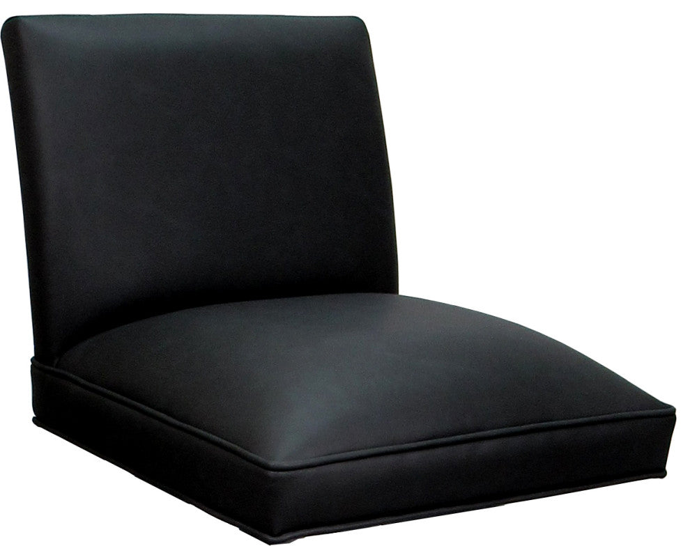 Swivel Wood Counter, Bar or Extra Tall Stool - Sommerville on S-Base, Black Vinyl - Black, 34"