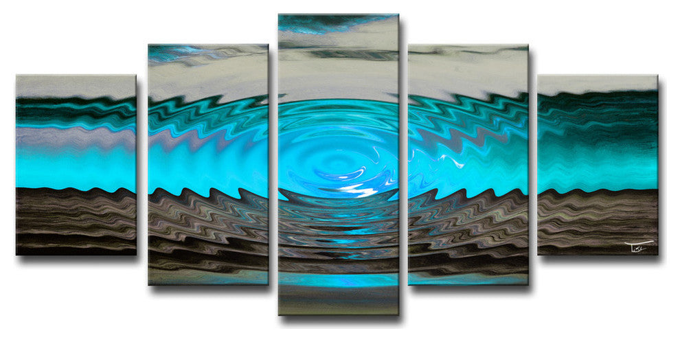 Ready2Hangart 'Aqueous Trance Xii' By Tristan Scott Canvas Art, 5 Panels