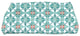 Beach Tile, Geometric Print Bath Towel, Aqua