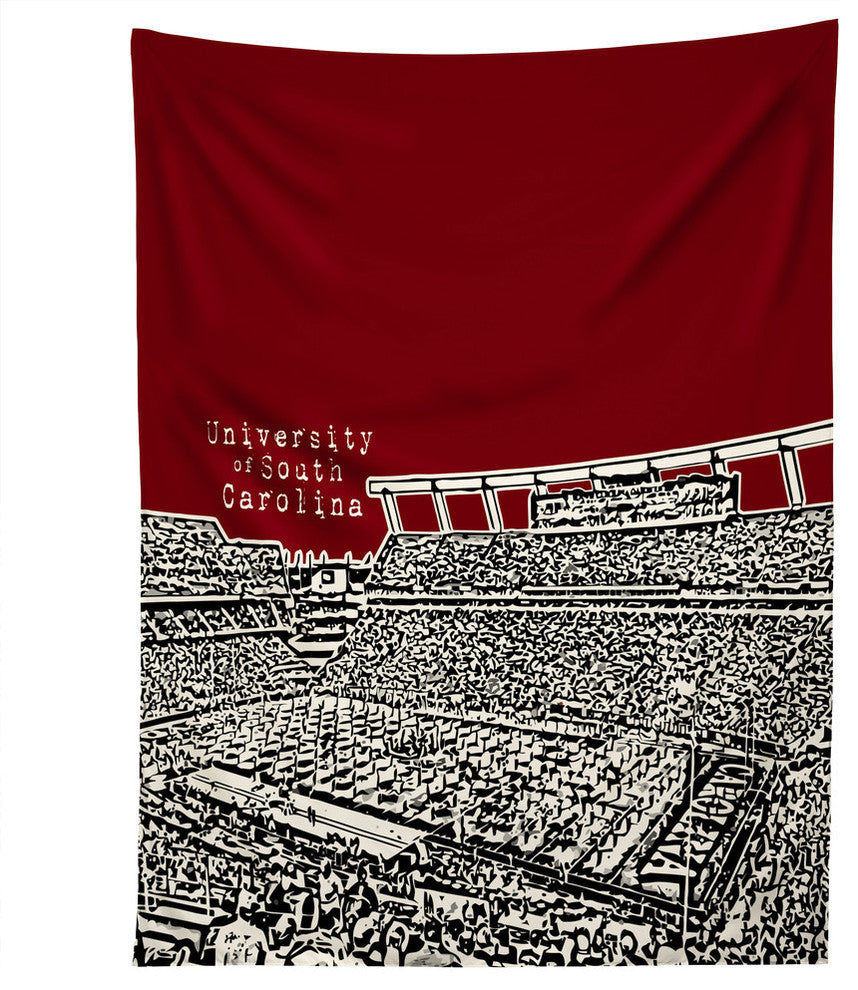 Deny Designs Bird Ave University of South Carolina Dark Red Tapestry