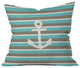 Bianca Green Anchor 1 Outdoor Throw Pillow