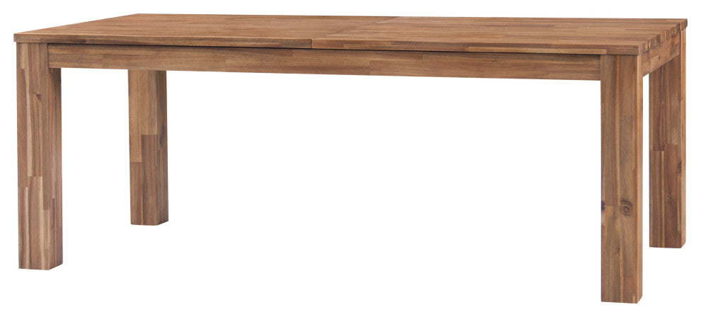 Bedford KD 75" Rect. Dining Table Square Legs, Brushed Brown