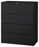 Hirsh 42-in Wide HL8000 Series Metal 4 Drawer Lateral File Cabinet Black