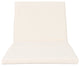 GDF Studio Laraine Outdoor Water Resistant Chaise Lounge Cushion, Cream, Set of 2