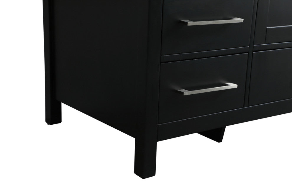 Isabel 54" SIngle Bathroom Vanity, Black