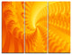 "Bright Yellow Abyss" Art Canvas Print, 3 Panels, 36"x28"