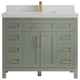 Cambridge 42" Single Sink Bath Vanity in Evergreen 2" Carrara Quartz