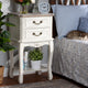 Glannant Country Cottage Two-Tone White and Oak 2-Drawer Wood Nightstand