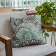 Plutus Blue Plush Damask Luxury Throw Pillow, 20"x36"