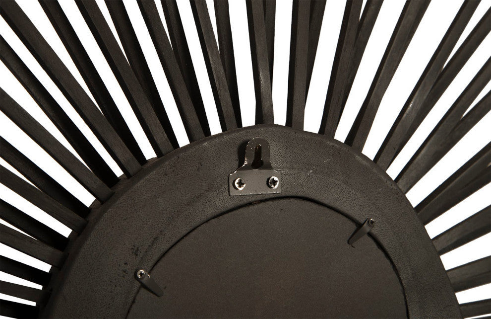 Spoke Mirror, Burnt, Round