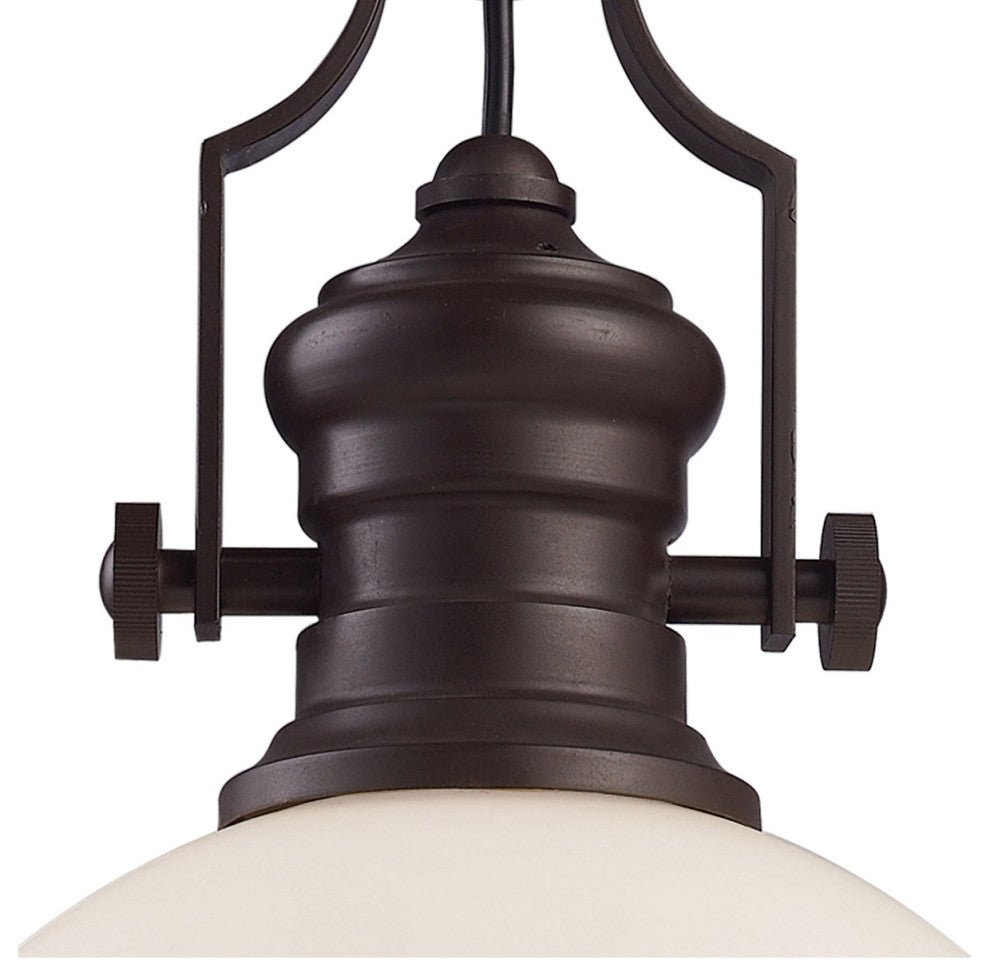 Chadwick 1-Light Pendant, Oiled Bronze