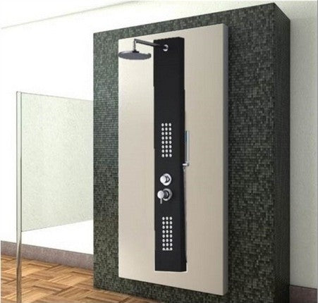 61" Stainless Steel Massage Shower Panel With Flexible Hand Shower