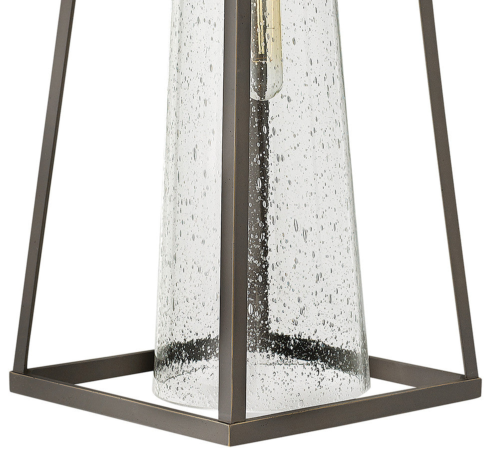 Hinkley Burke Medium Wall Mount Lantern, Oil Rubbed Bronze With Clear Glass