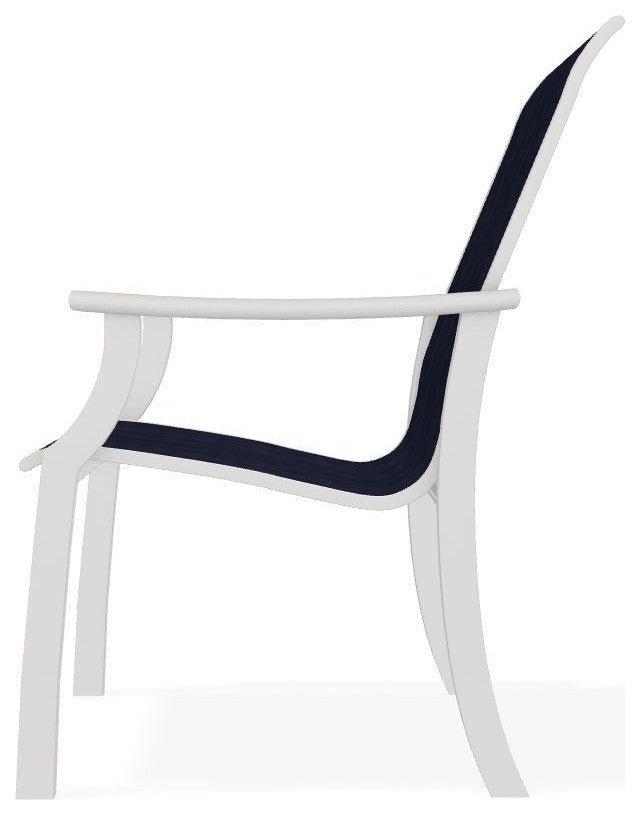St. Catherine Sling Outdoor Armchair, Moments Navy/Snow
