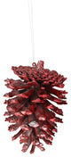 Nature's Glow Red Natural Pine Cone Christmas Ornament, 4"