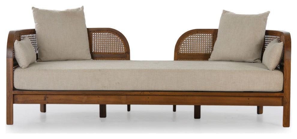 Nest Cane Recycled Teak Daybed