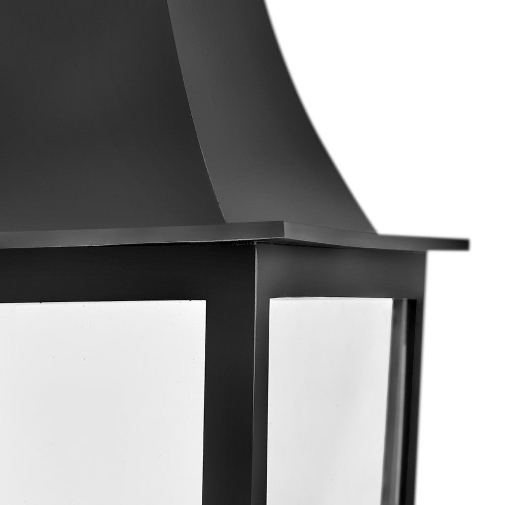 Hinkley Georgetown Small Wall Mount Lantern, Black