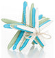6-Piece Starfish Stack, Green, Blue and White