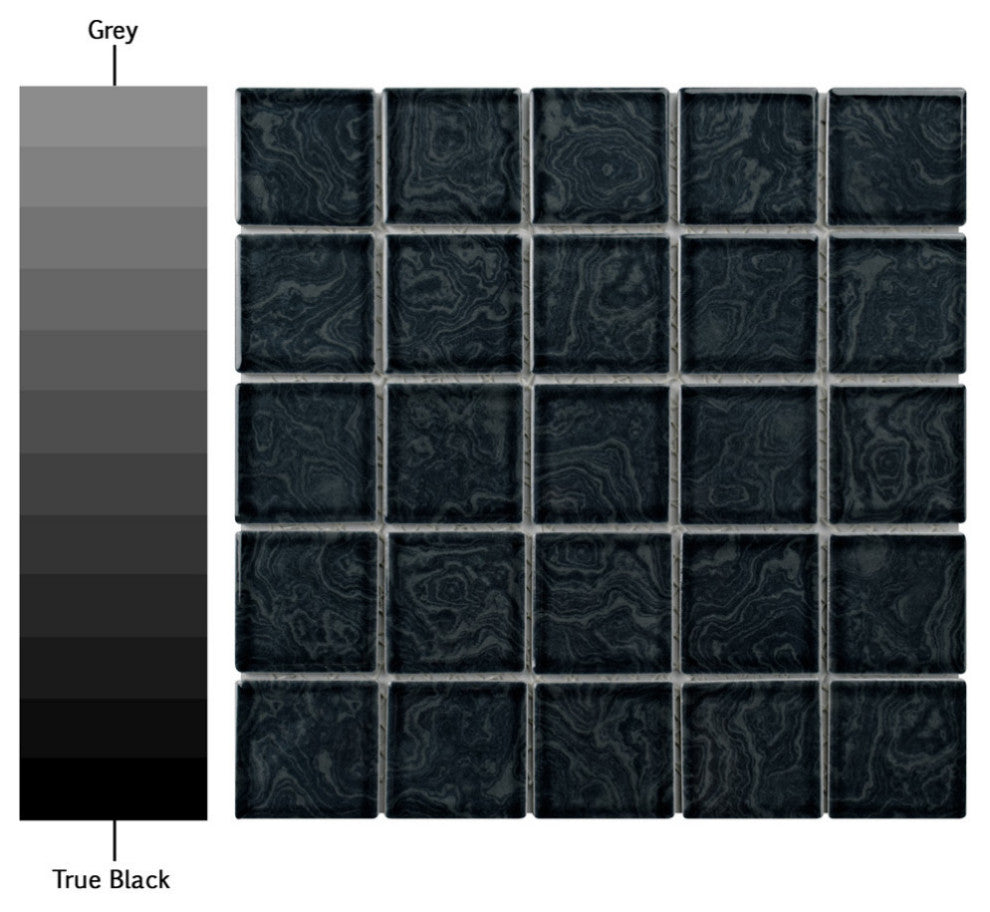 Resort Storm Black Porcelain Floor and Wall Tile