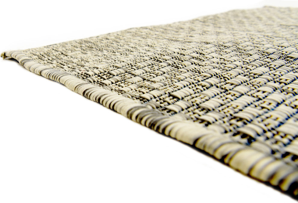 Unique Loom Light Gray Solid Outdoor 2' 0 x 6' 0 Runner Rug