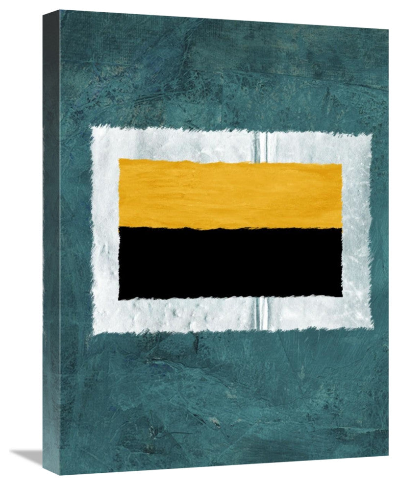 "Green And Yellow Abstract Theme 5" Fine Art Print