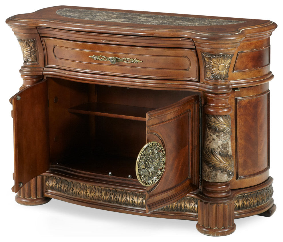 Aico Amini Villa Valencia Bachelors Chest in Classic Chestnut