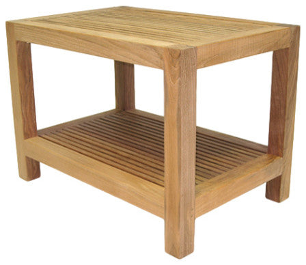 24" Teak Spa Bench