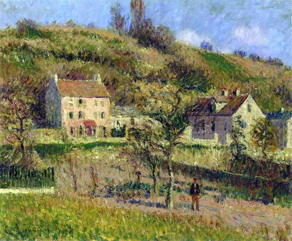 Gustave Loiseau Coast at Chaponival Premium Canvas Print