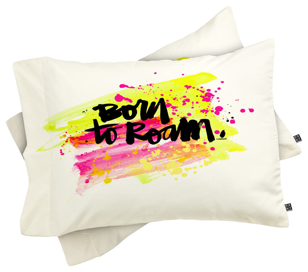 Deny Designs Kal Barteski BORN TO ROAM Pillowcase