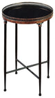 Urban Designs Elise Marble Top Round Accent Table