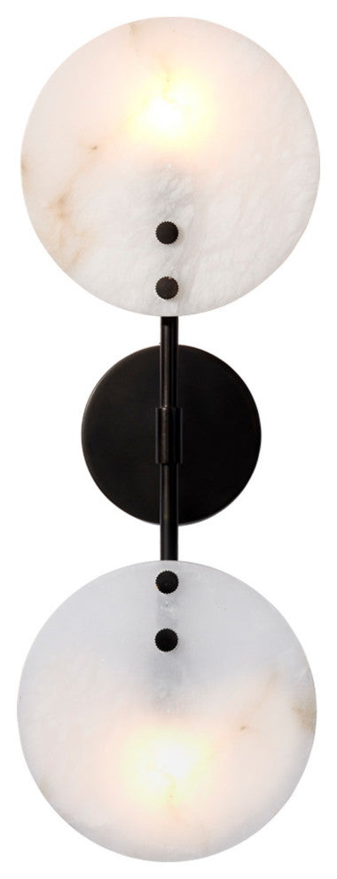 Oracle Alabaster Sconce, Bronze