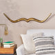 Blackshear Handcrafted Aluminum Mustache Wall Decor, Aged Brass
