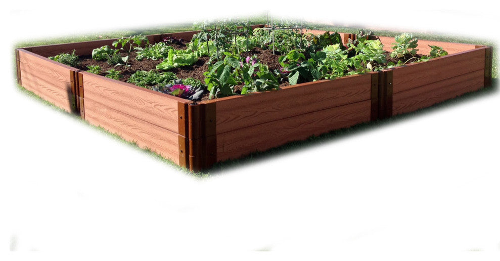 Tool-Free Classic Sienna Raised Garden Bed  8'x8'x11", 2" profile