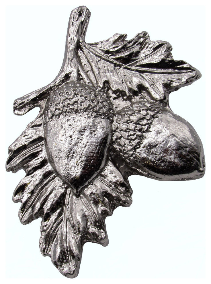Acorns On Branch Cabinet Knob, Nickel