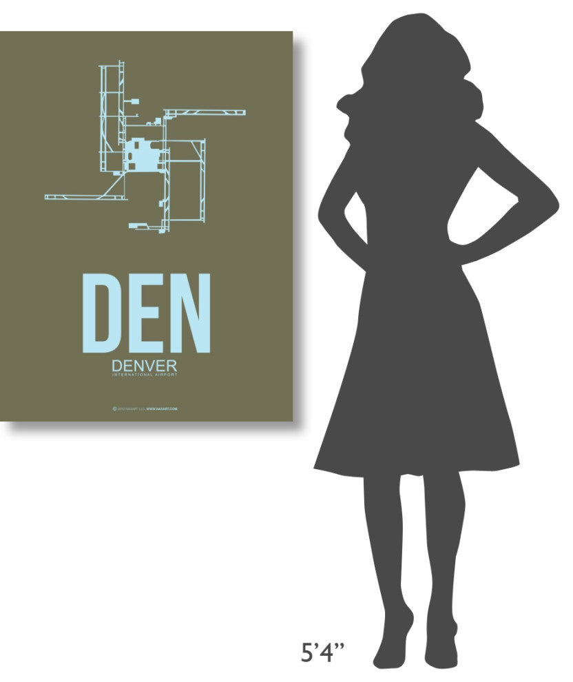 "DEN Denver  Poster 3" Fine Art Print