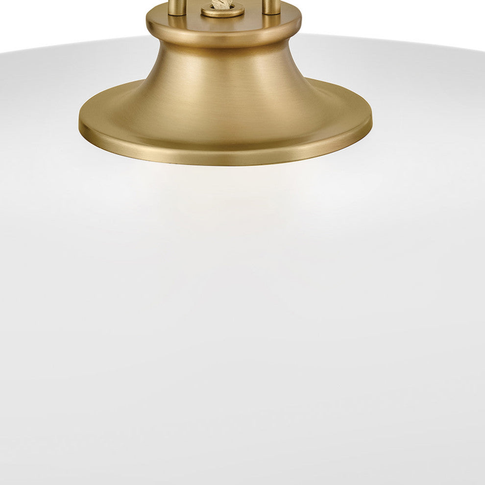 Hinkley Sadie Large Dome Pendant, Lacquered Brass
