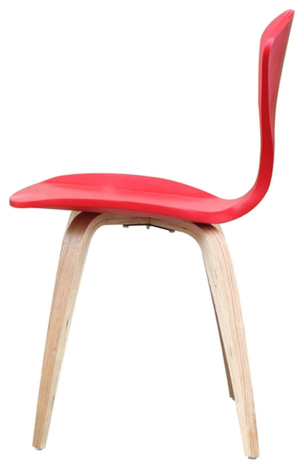 Classics Wooden Side Chair, Red