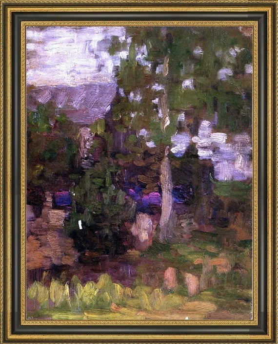 Thomas Pollock Anschutz Garden Framed Premium Canvas Print, 21"x28"