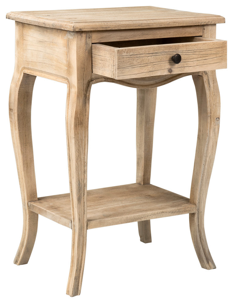 East at Main Bishop Brown Rectangular Rubberwood Accent Table