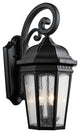 Traditional Courtyard Outdoor Wall, XLarge, Textured Black