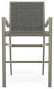 Kendall Sling Bar Height Stackable Outdoor Stool, Anchor/Storm